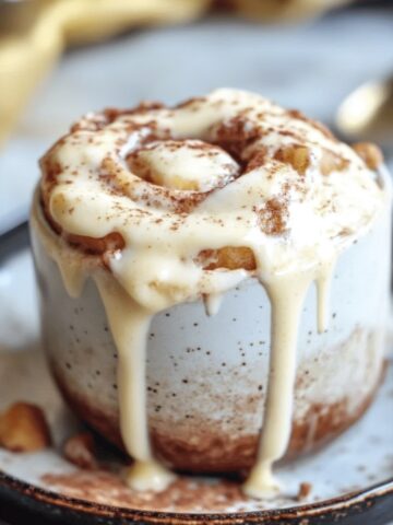 Cinnamon Roll in a Mug