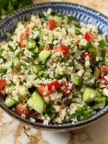 Cauliflower Rice Tabbouleh