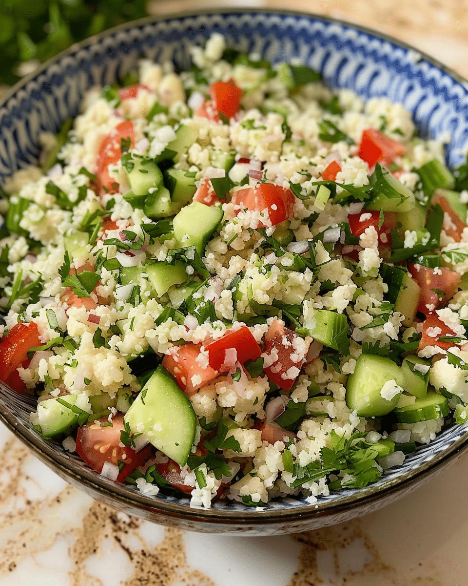 Cauliflower Rice Tabbouleh