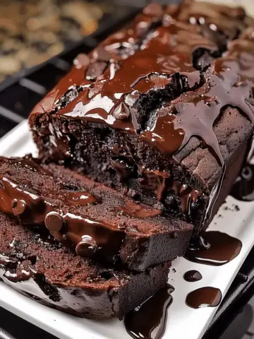 Hot Fudge Brownie Bread