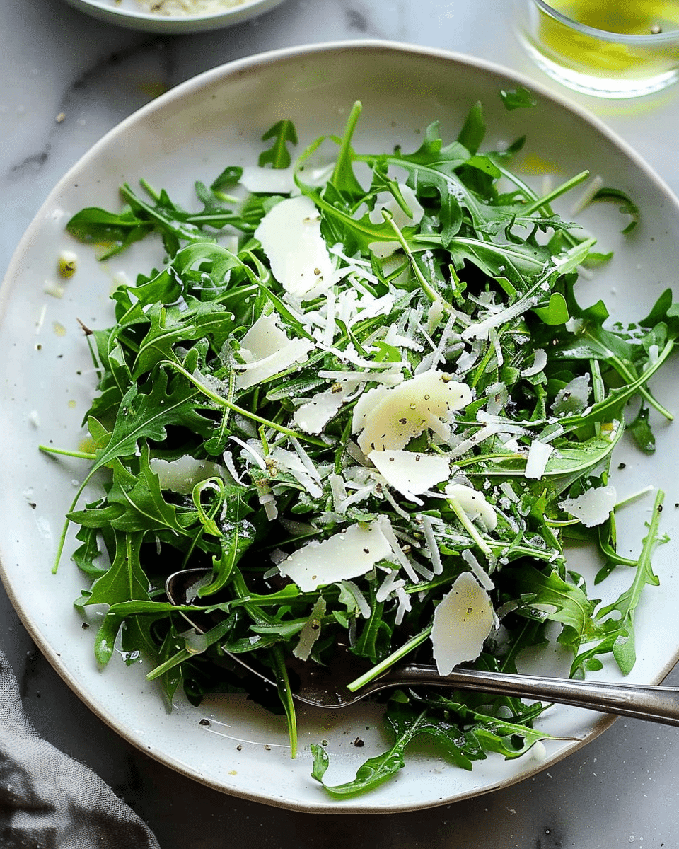 Arugula Salad with Shaved Parmesan