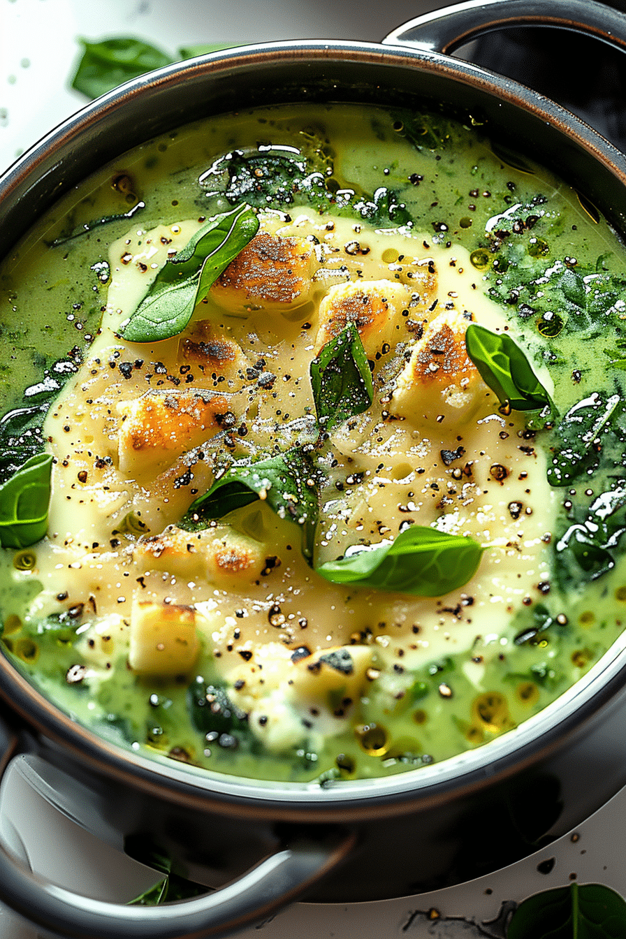 Cottage Cheese Spinach Soup