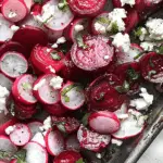 Roasted Beets and Radishes with Goat Cheese