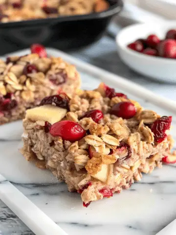 Apple Cranberry Baked Oatmeal