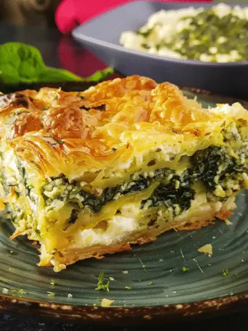 Croissant Strata with Spinach, Feta, and Gruyere