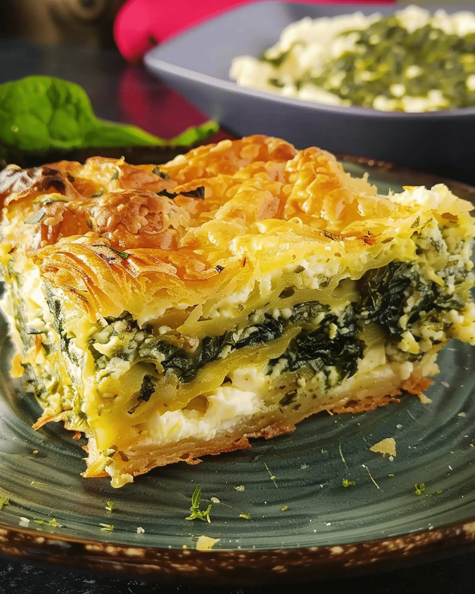 Croissant Strata with Spinach, Feta, and Gruyere