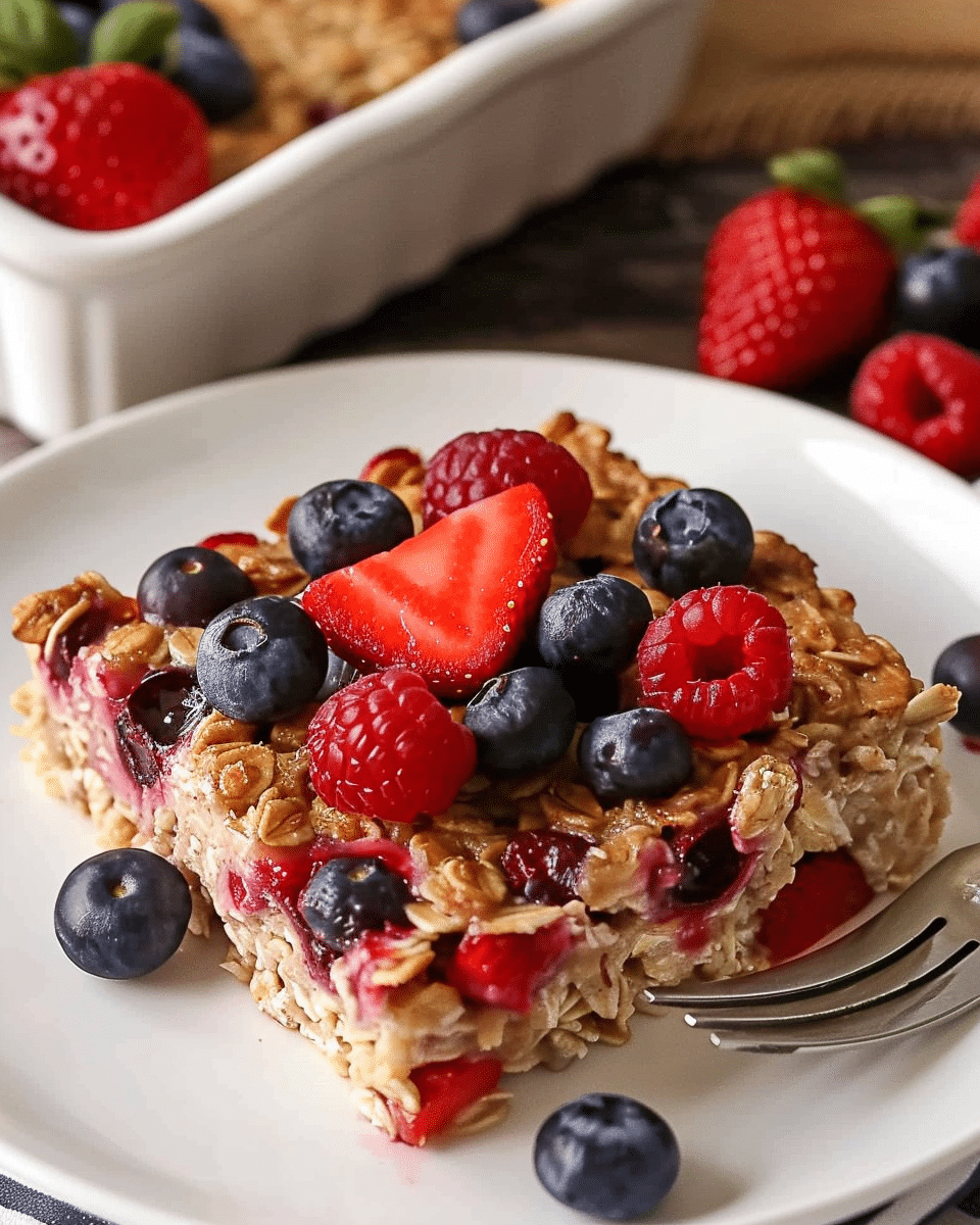 Mixed Berry Baked Oatmeal