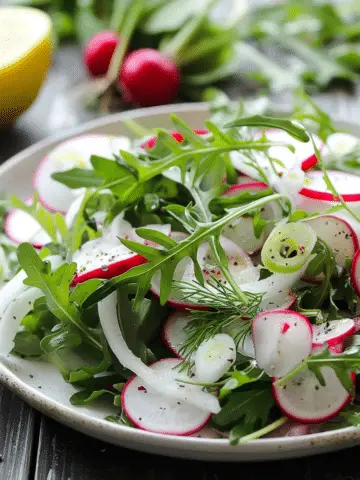 Radish and Fennel Salad with Lemon Dressing