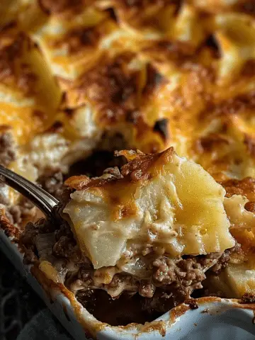 Easy Hamburger Potato Casserole