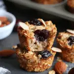 Cherry Almond Baked Oatmeal Cups