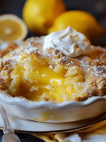 Magic Lemon Cobbler