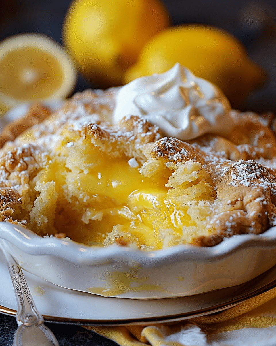 Magic Lemon Cobbler