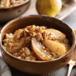 Caramelized Pear Oatmeal Bowls