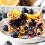 Lemon Blueberry Baked Oatmeal