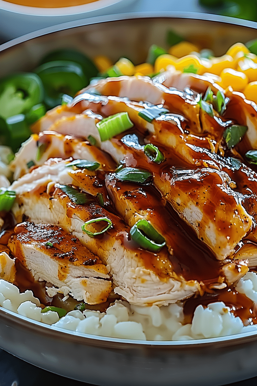 Quick Cottage Cheese BBQ Chicken Bowl