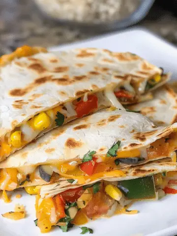 Farmer's Market Vegetarian Quesadillas