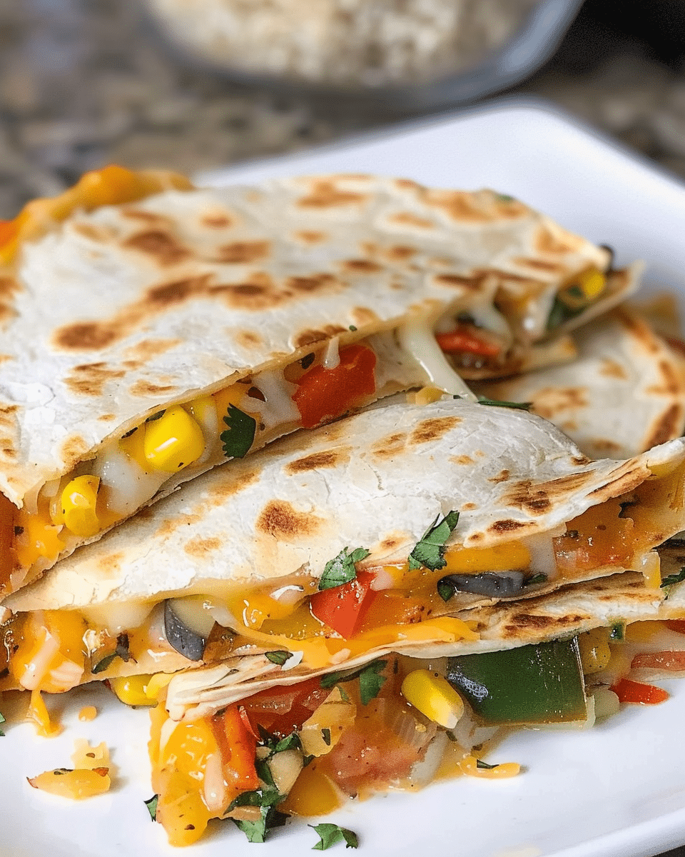 Farmer's Market Vegetarian Quesadillas