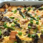 Overnight Asparagus Mushroom Strata