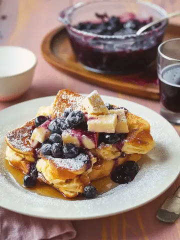 Overnight Blueberry French Toast