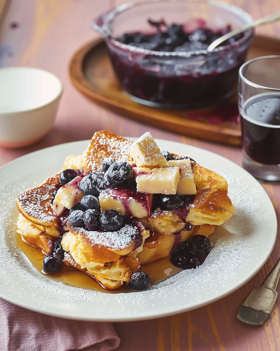 Overnight Blueberry French Toast