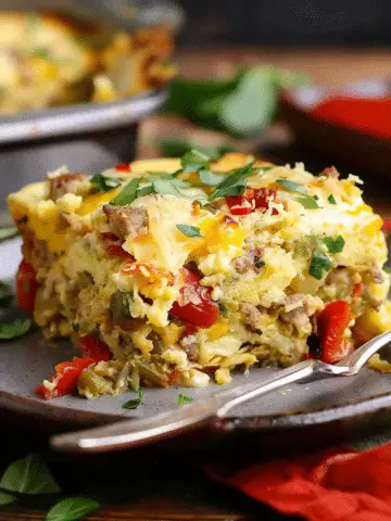 Overnight Slow Cooker Breakfast Casserole