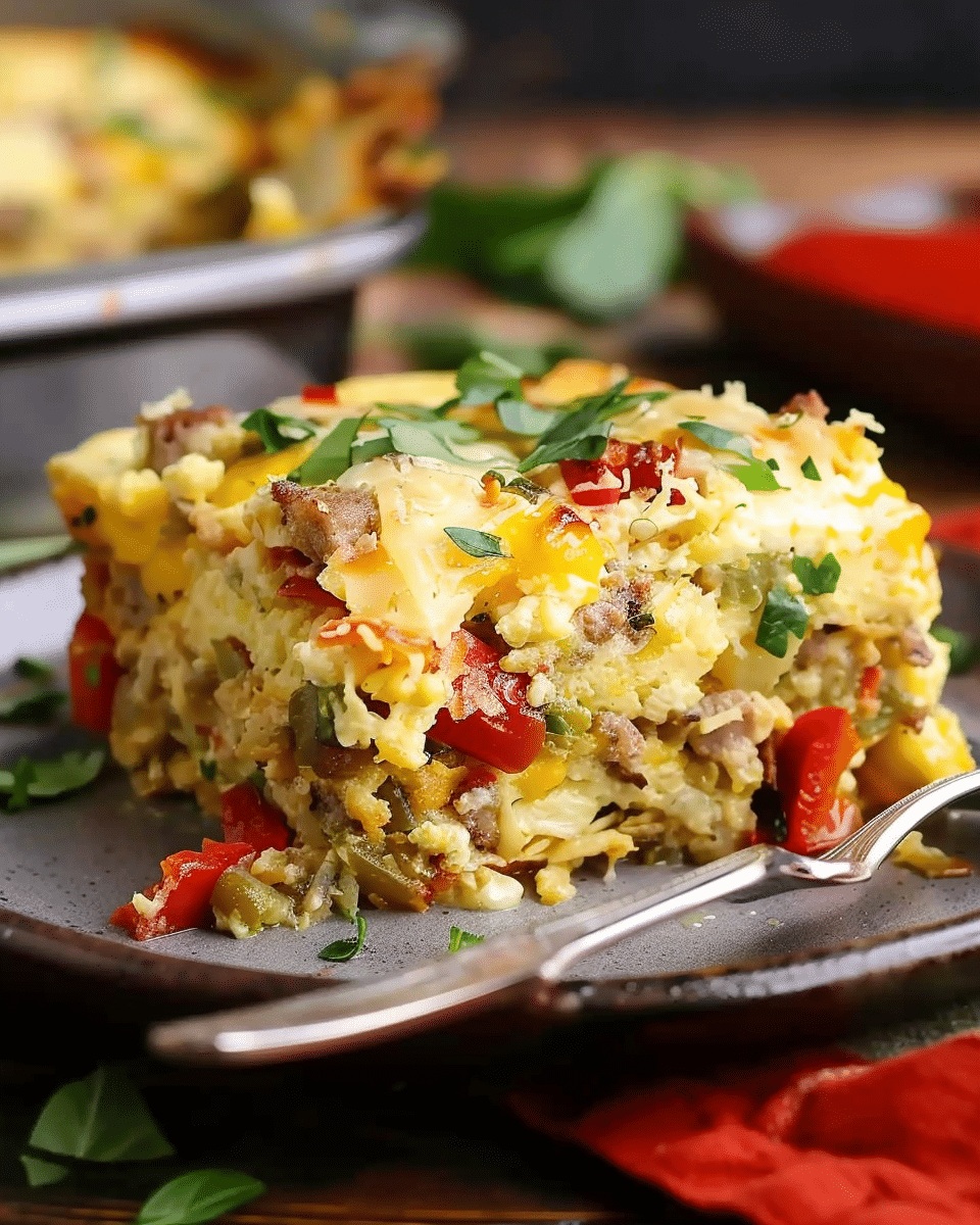 Overnight Slow Cooker Breakfast Casserole