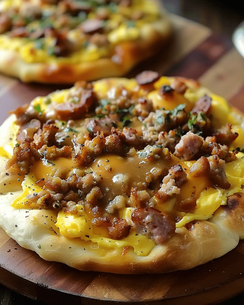 English Muffin Breakfast Pizza