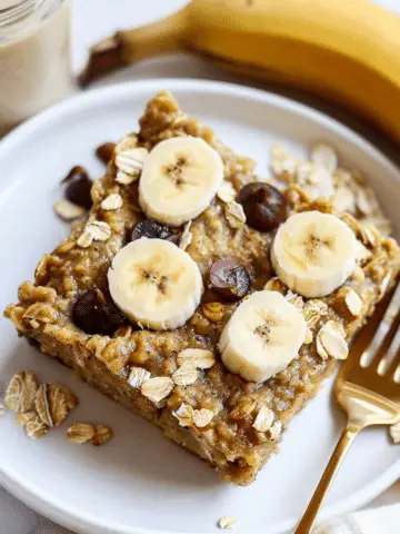 High-Protein Banana Bread Baked Oatmeal