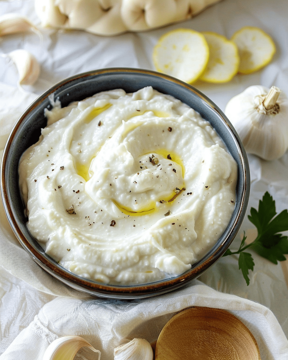 Lebanese Garlic Sauce