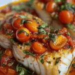 Pan-Seared Mediterranean Cod in Tomato Basil Sauce