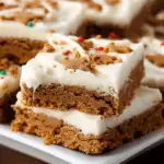 Chewy Gingerbread Cookie Bars