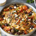 Healthy Mediterranean Chicken Orzo