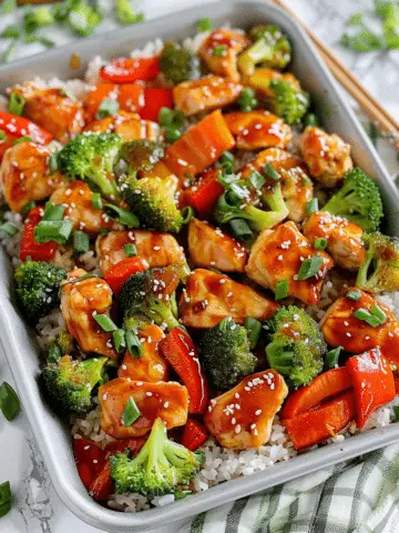 Sheet Pan Sesame Chicken and Veggies