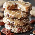 No-Bake Coconut Pecan Praline Cookies