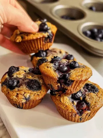 Cottage Cheese Blueberry Muffins