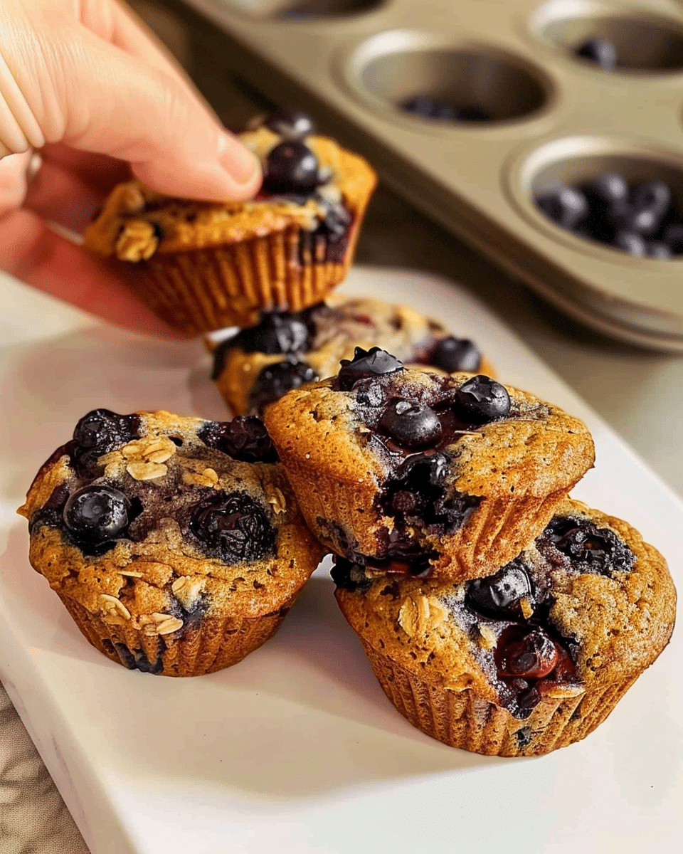 Cottage Cheese Blueberry Muffins