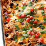 Easy Chicken Burrito Casserole