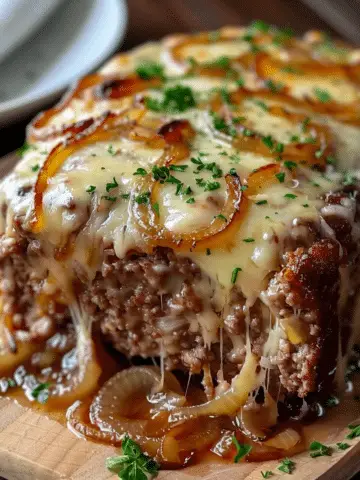 French Onion Meatloaf