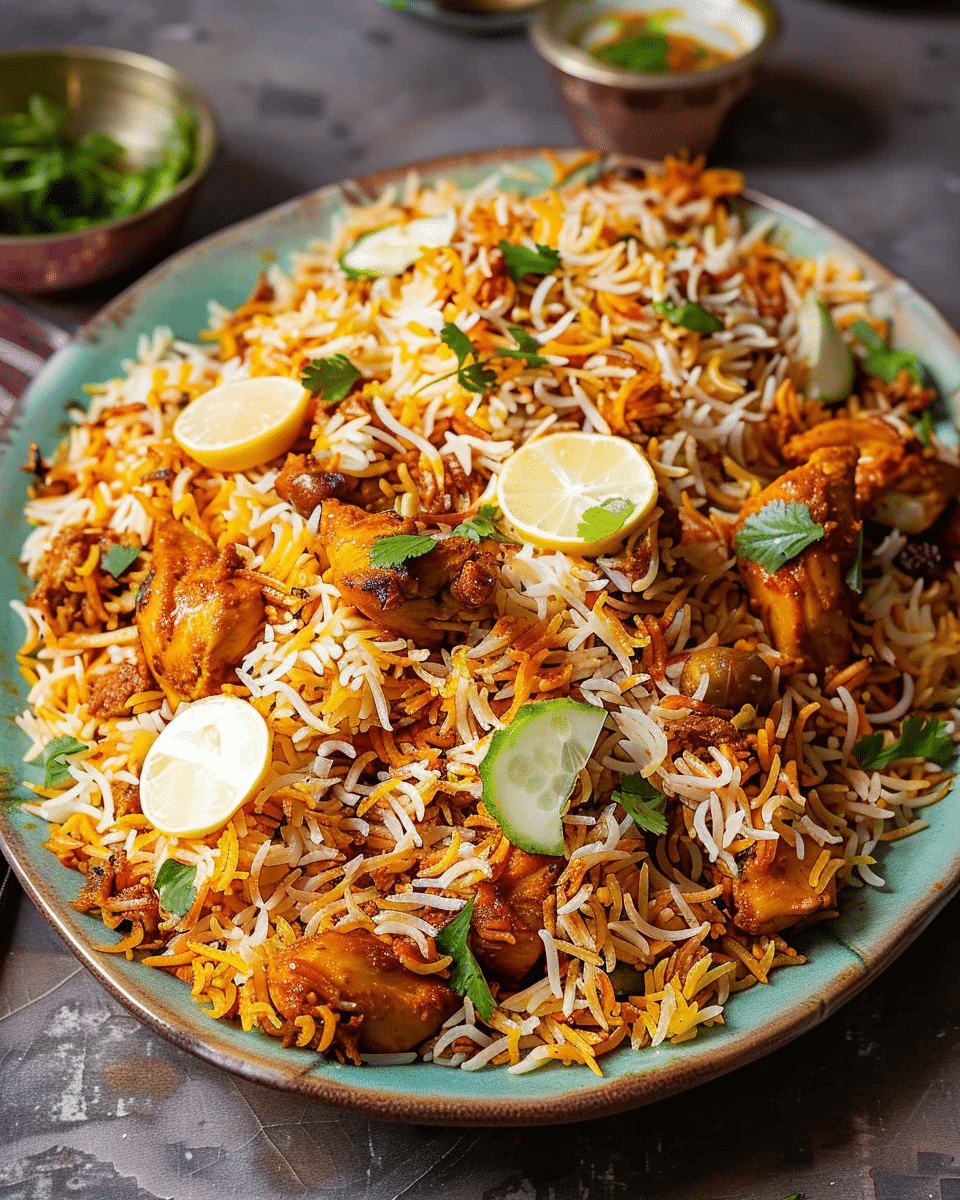 Chicken Tikka Biryani (Restaurant Style)