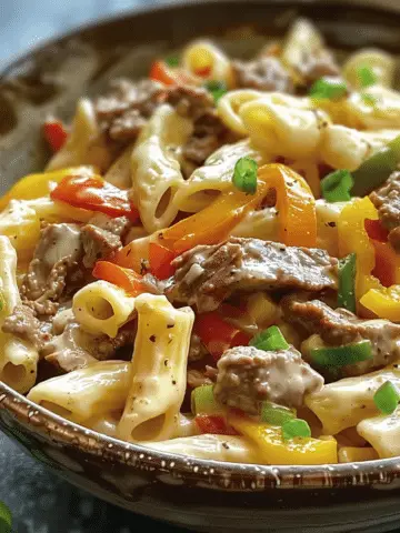 Philly Cheesesteak Pasta