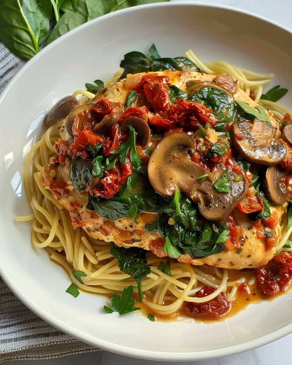 Chicken Marsala Florentine