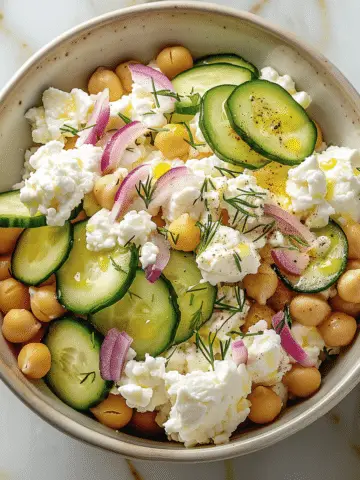 Cottage Cheese and Chickpea Salad