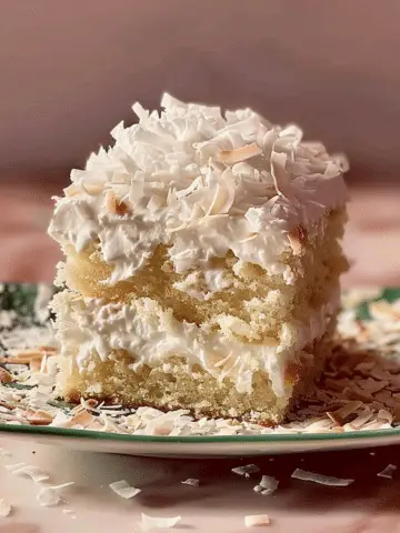 Delicious Creamy Coconut Cake