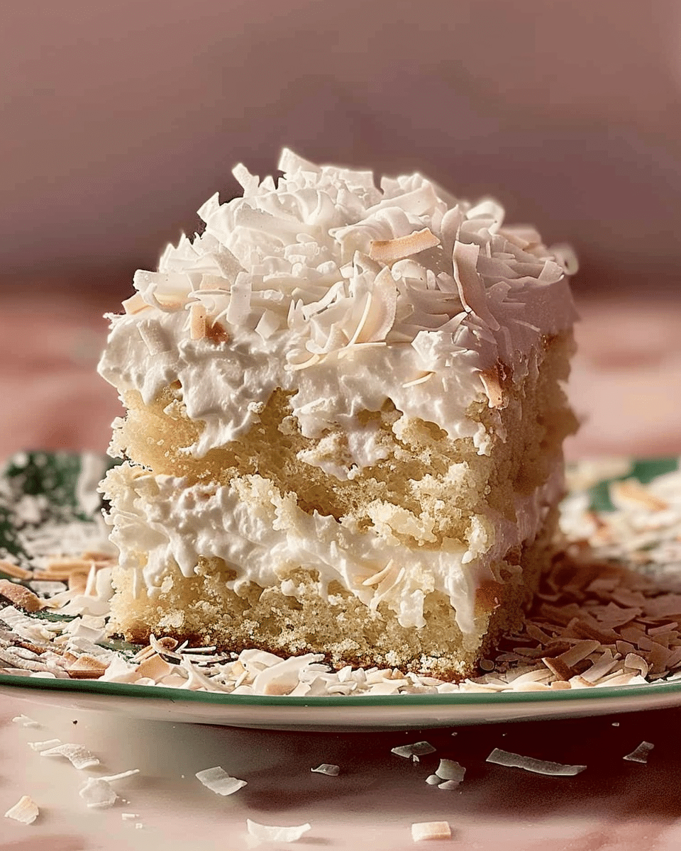 Delicious Creamy Coconut Cake