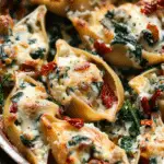 Creamy Sun-Dried Tomato and Ricotta Stuffed Shells