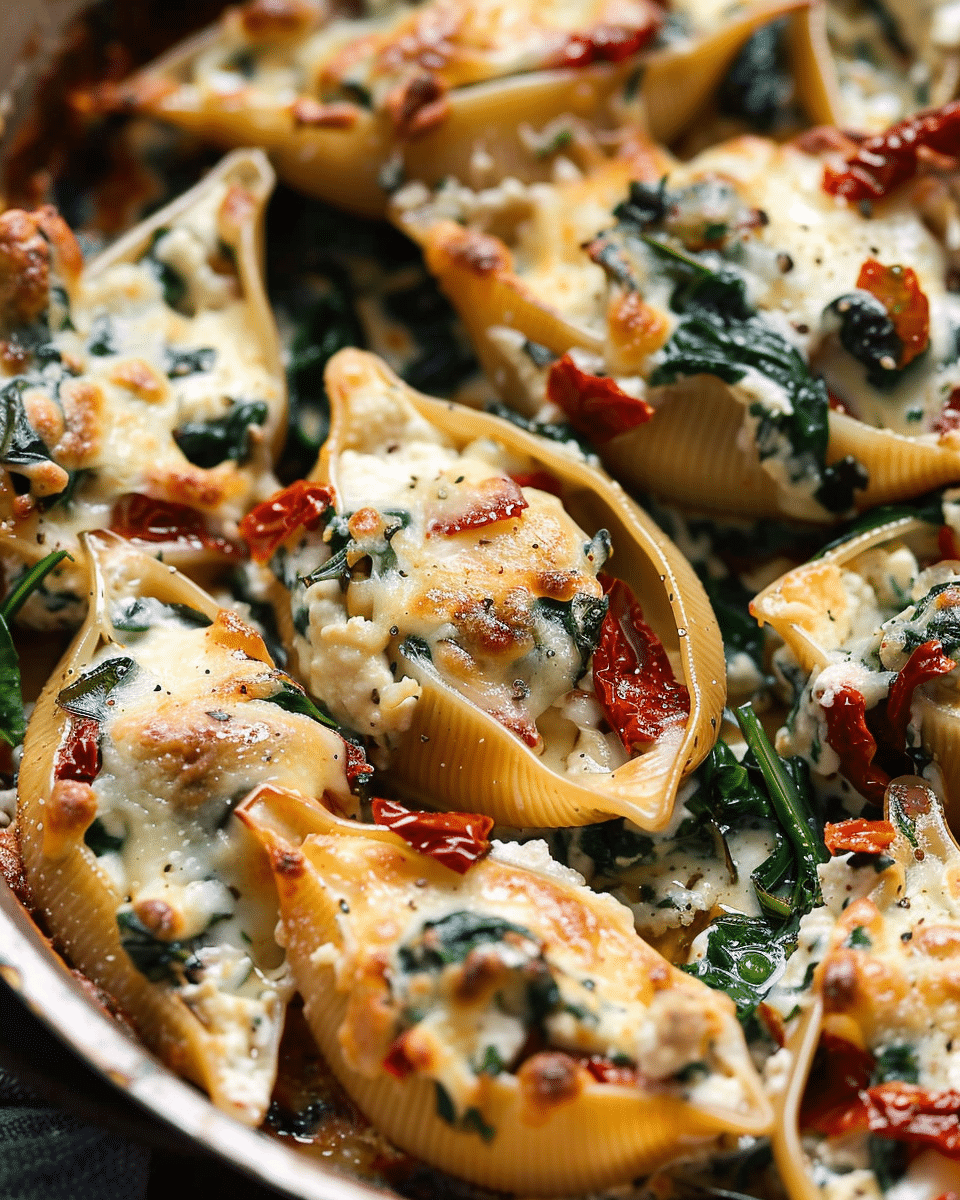 Creamy Sun-Dried Tomato and Ricotta Stuffed Shells