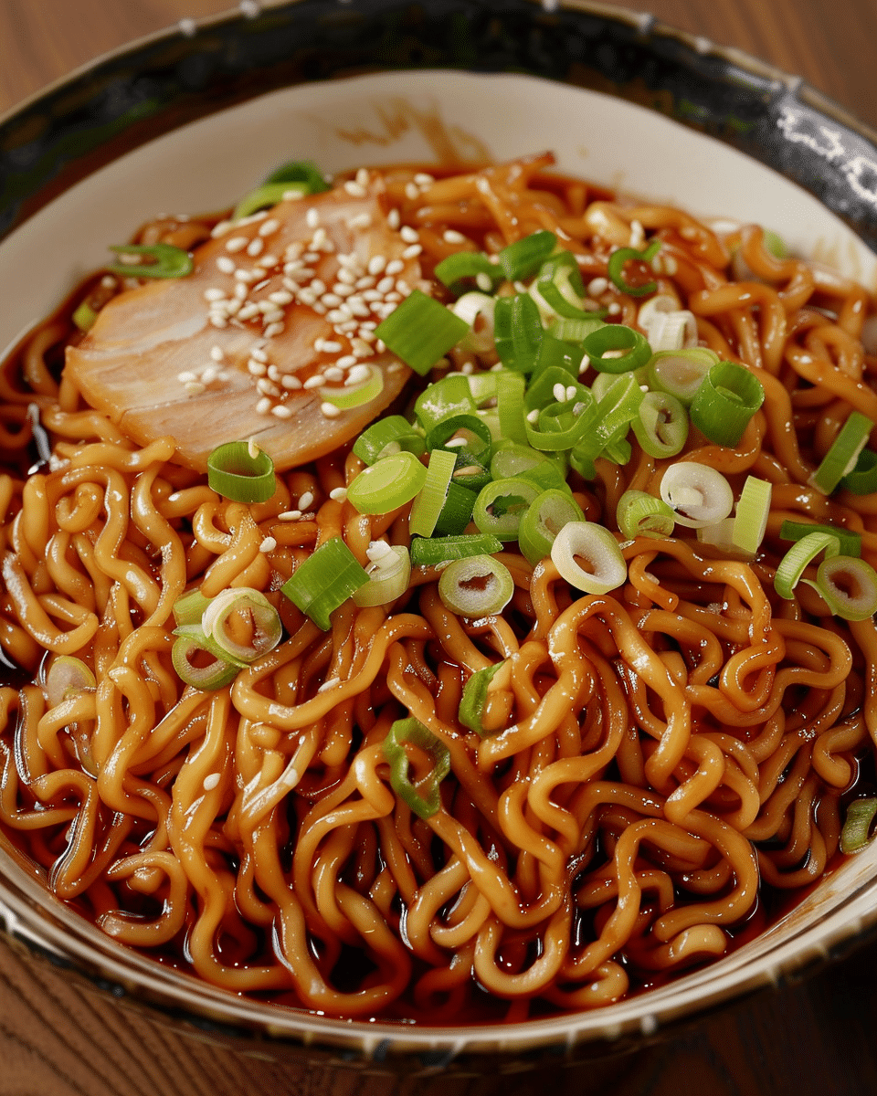 Easy Saucy Ramen Noodles