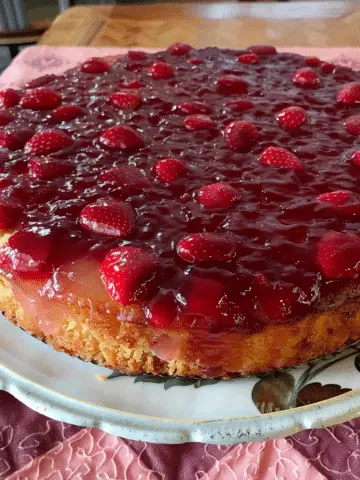 Fresh Strawberry Upside-Down Cake