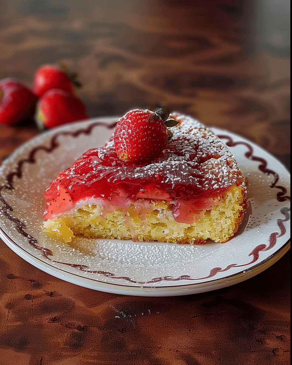 Fresh Strawberry Upside-Down Cake