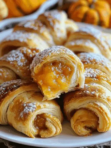 Mini Pumpkin Pie Crescent Rolls